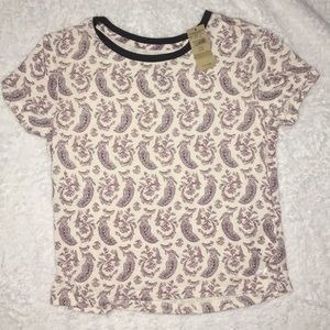 Paisley print crop top